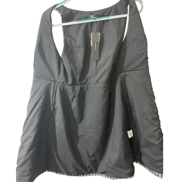 Allegra K Pinafore Mini Jumper School Girl Plaid Double Breast Y2K Preppy Small - Picture 6 of 16